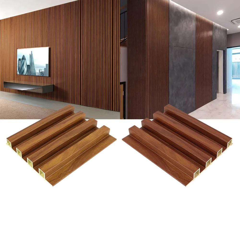 home finishing materials fluted wall panel WPC Composite, Wall Cladding,Villa Garden WPC Fence WPC Wall Panels & wall board