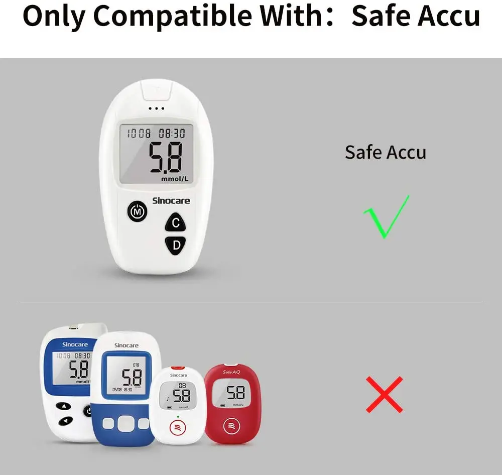  Sinocare Diabetic Test Strips Manufacturer Blood Sugar Wholesale 50 Pcs For Safe