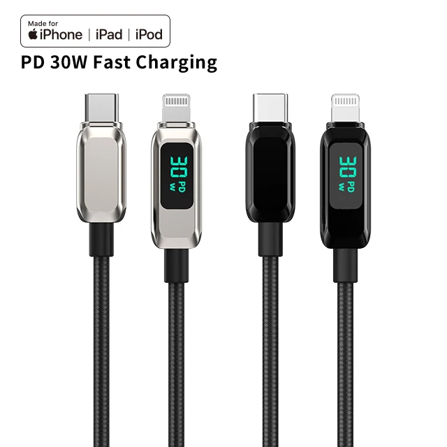 MFI usb type c to mfi lightning cable fast iphone charging cable for iphones