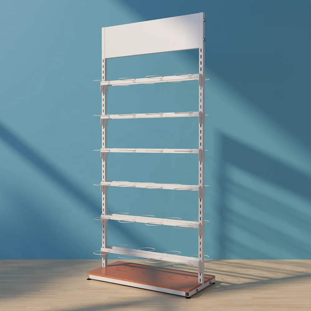 Store Double Sided Basketball Football Volleyball Hook Metal Display Stand Sports Ball Equipment Storage Rack