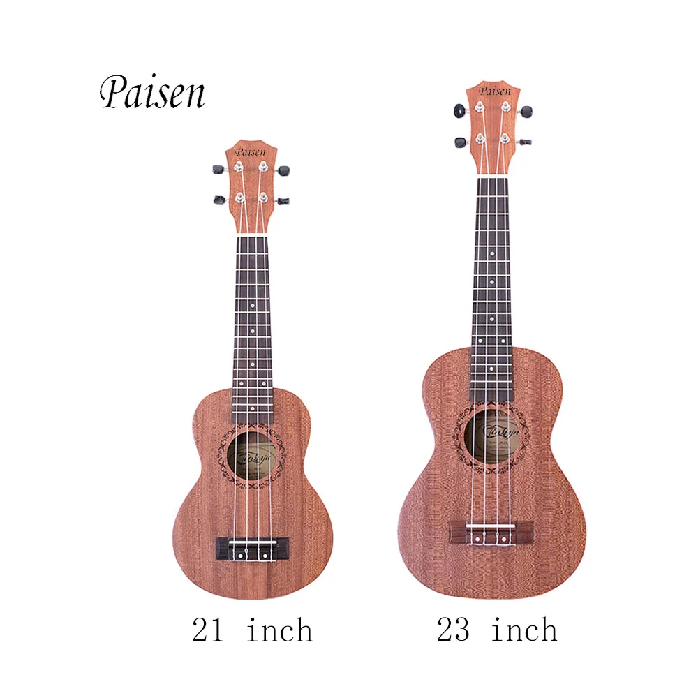 Paisen Mini Guitars Concert Ukulele 23 inch Mahogany Ukulele Bass Customized
