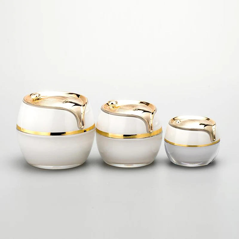 
15g 20g 30g Luxury In stock read to ship empty cream container acrylic cream jar for skin care packaging 