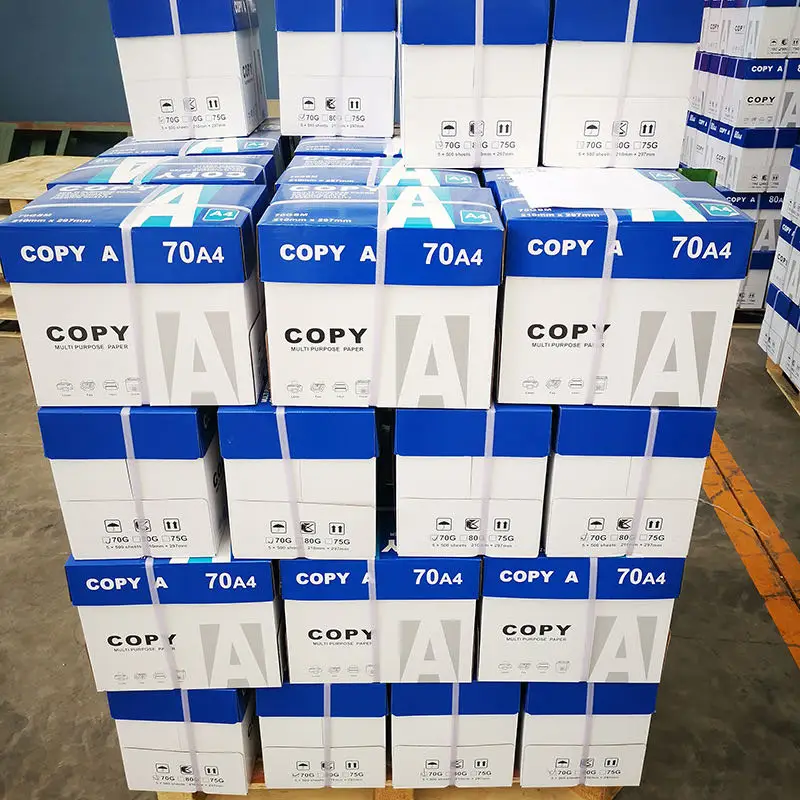 Qiyin оптовая продажа с фабрики A4 белый цвет копировальная бумага 70GSM 80GSM по низкой цене
