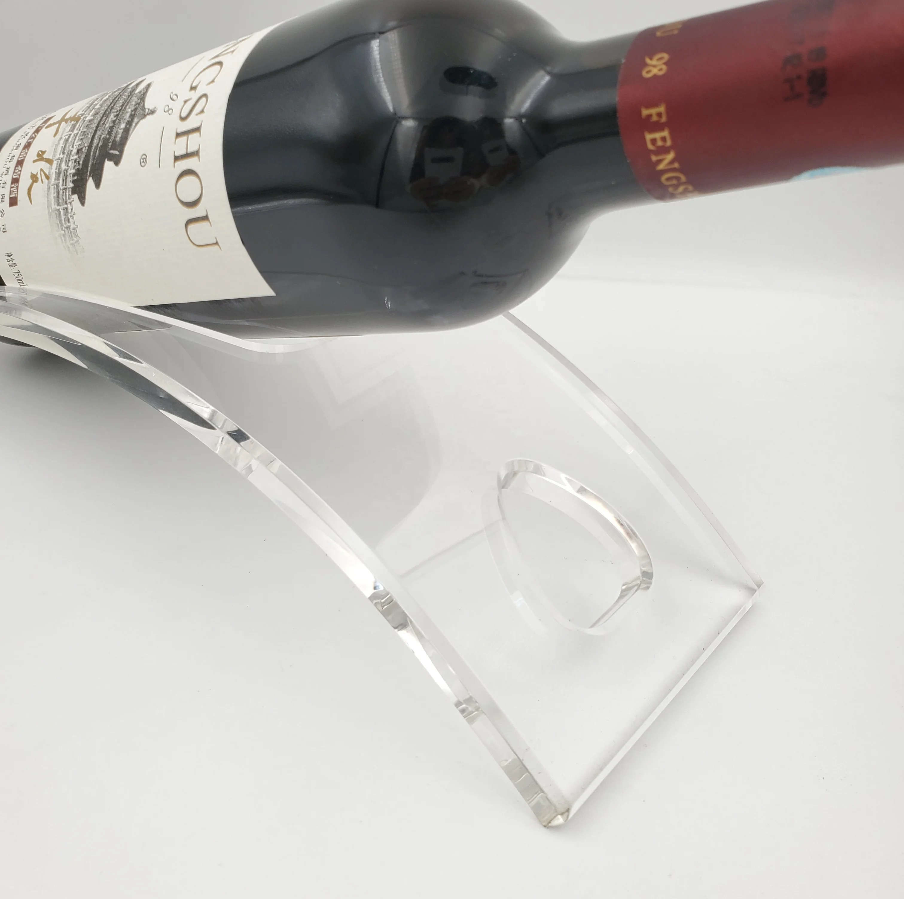 wine rack acrylic/clear wine holder/cheap custom wine stand