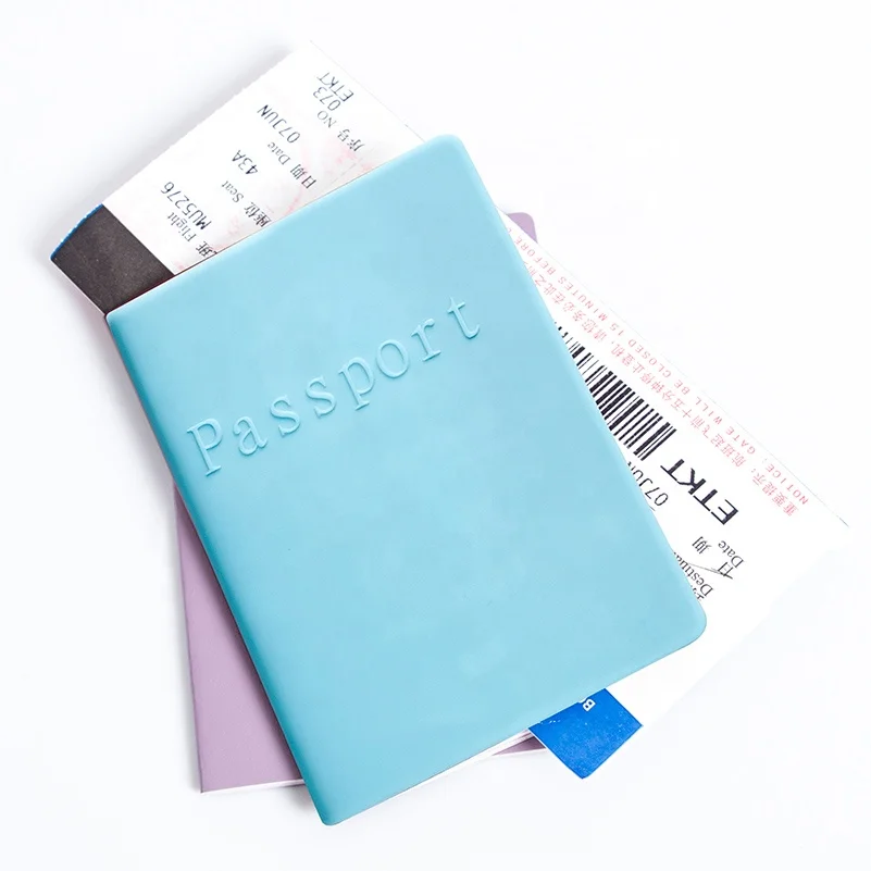 High quality promotion gift travel customized logo unique passport case, printing logo silicone passport cover