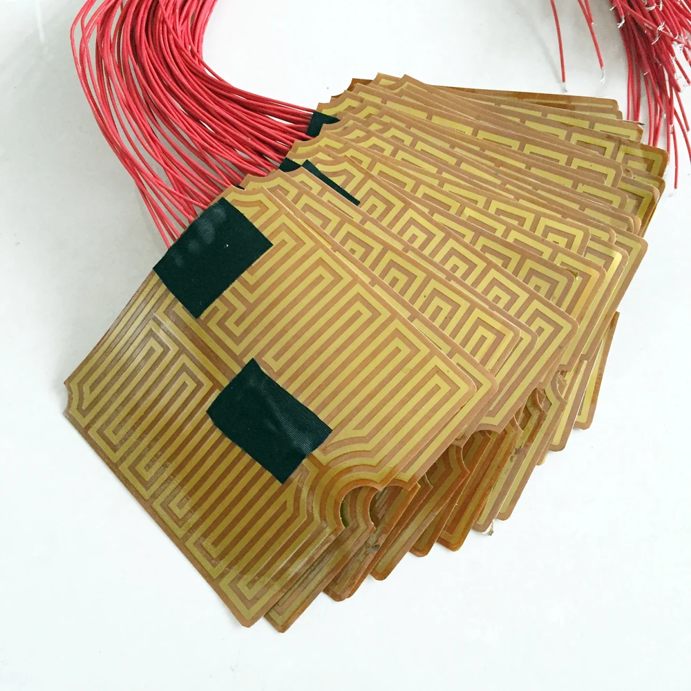 110v 220v 300mm flexible polyimide heating film for aluminum plate