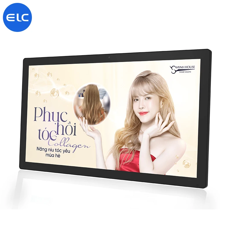 2024 new product 27 inch digital wall display RK3566 Android 11 digital kiosk display POE indoor touch tablet