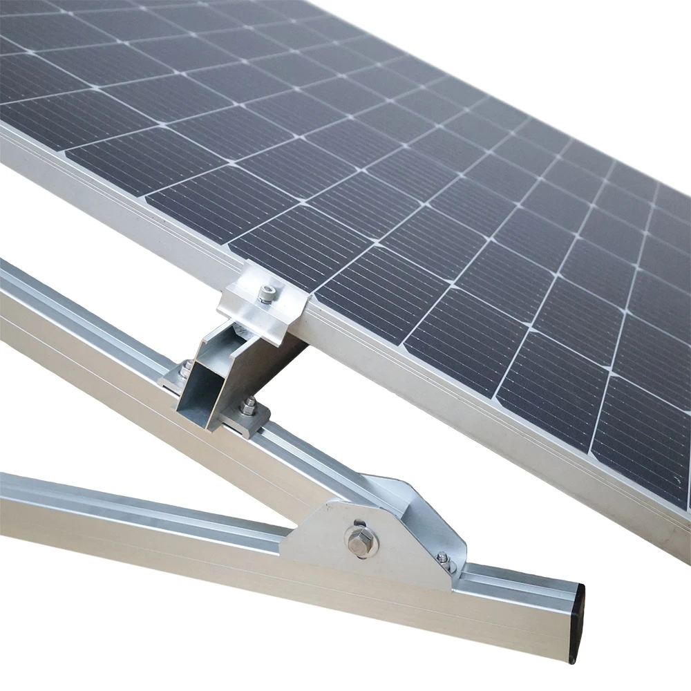 Solar Racking Panel Support Wholesale Bracket System Adjustable Warehouse Mounting Roof Rail Pillar Pole Roof Mounting System