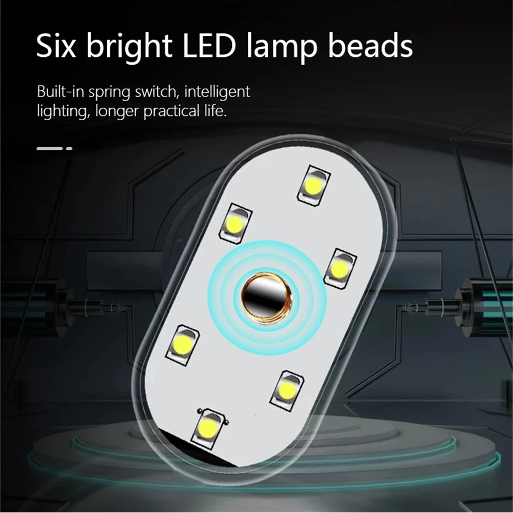1pcs Sale At Low Price Car Led Touch Lights Wireless Interior Light Auto Roof Ceiling Reading Lamps For Door Foot Trunk Storage