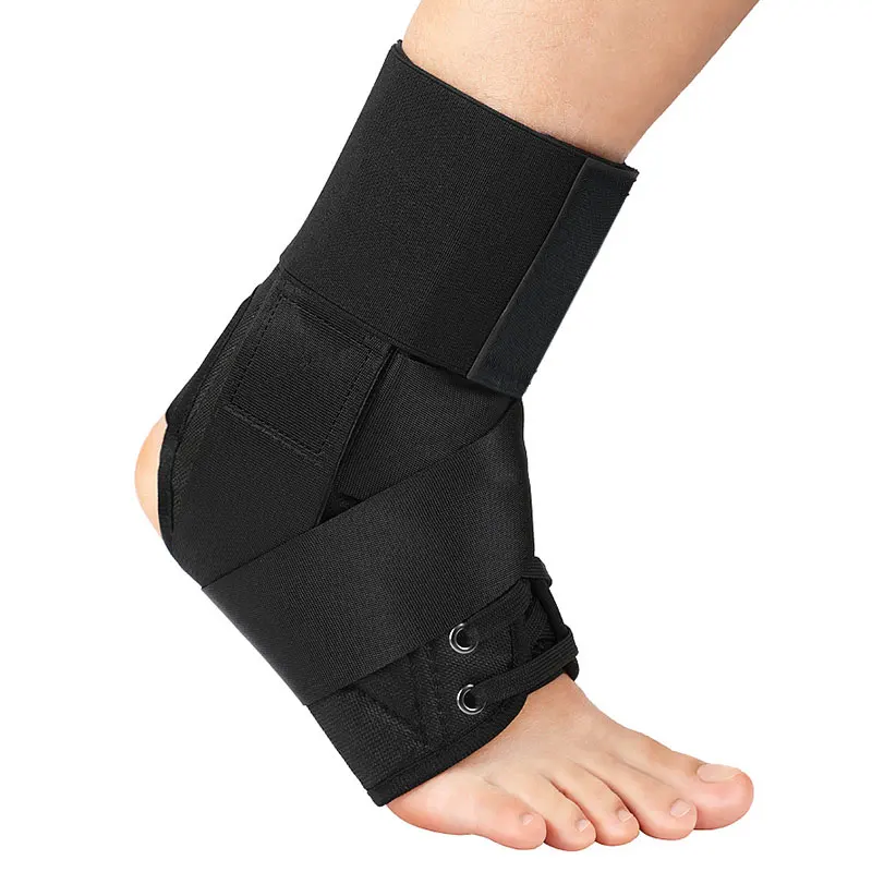 Benken Drop Foot Lace Up Ankle Foot Orthosis Brace Compression Sleeve Adjustable Ankle Brace