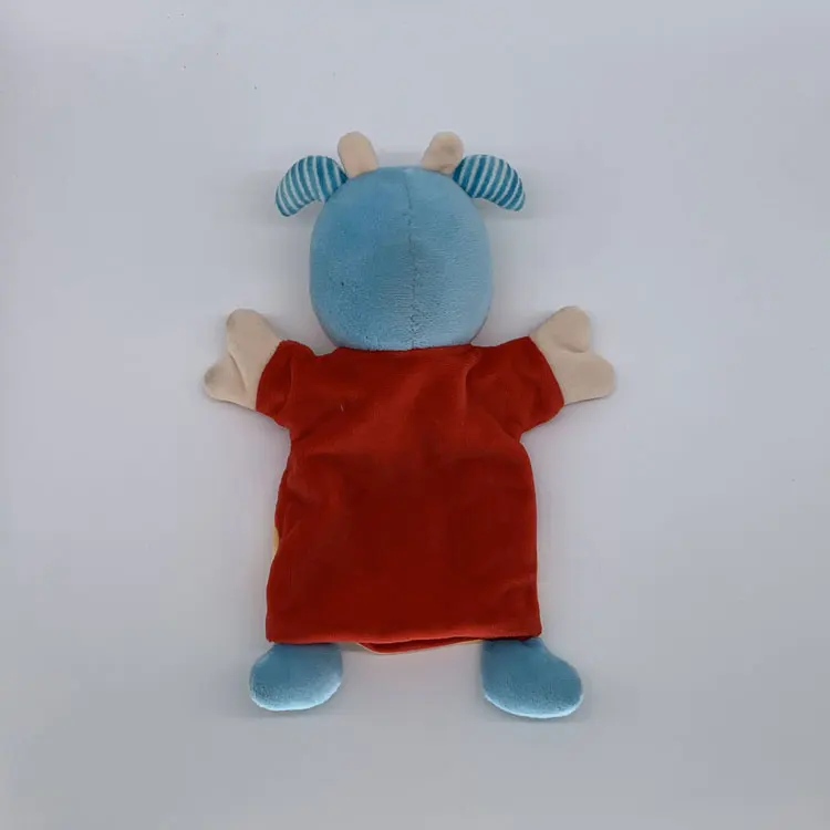 Penguin Funny Design Zoo Baby Bedtime Telling Story 3d Squirrel Mouse Plush Lovely Finger Lion Custom Animal Hand Puppet