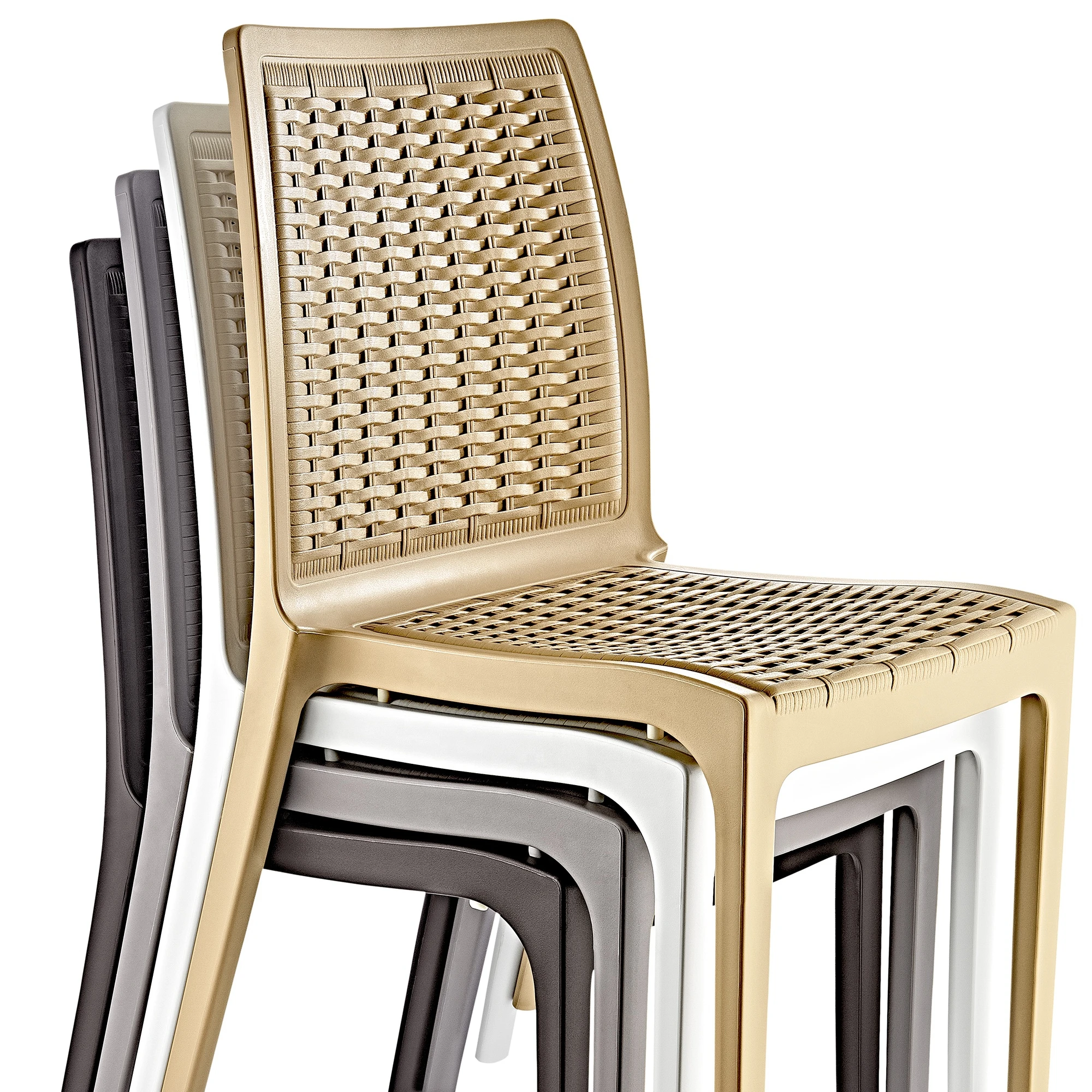 2022 Amazon Hot Selling Plastic Rattan Chair For Outdoor Durable and Comfortable Chair