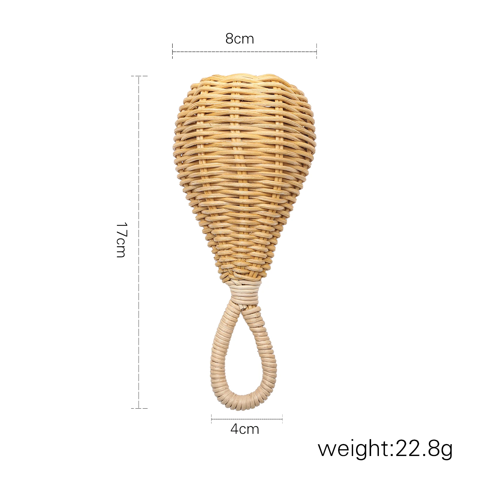 Music Hand Bell Rattan Weaving Hand Bell Education Infant Attention Training Toy