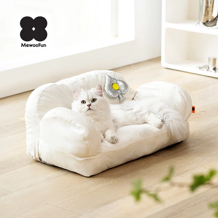 Распродажа симпатичный Противоскользящий пушистый диван MewooFun кровать для собак домашних