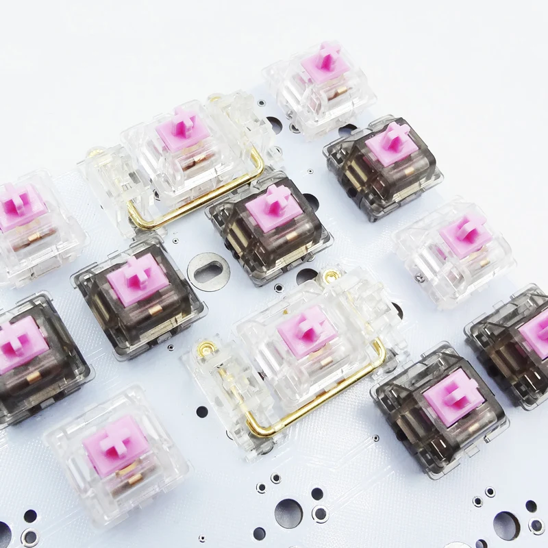 Factory Mechanical Gaming Keyboard Linear Switch with Gold Plated Spring 62g Smooth Keyswitch