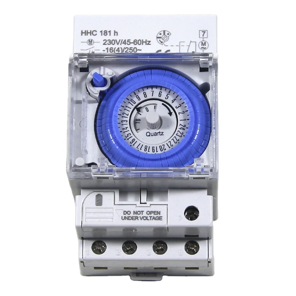 Wholesale Custom HHC181H 50-60hz High-temperature Resistant Din-rail Daily Program Mechanical Rotary Time Switch