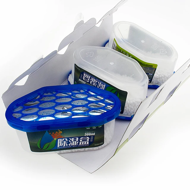 300ML*3 Mini Eco-friendly Drawer Remove Humidity Moisture Absorbent Box