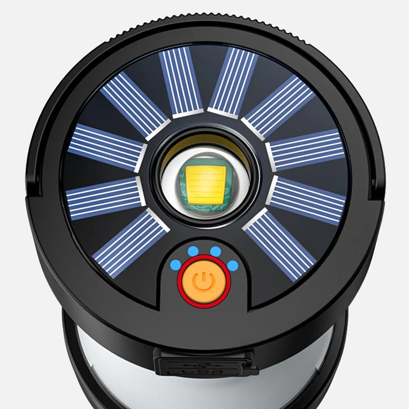 Type-C Rechargeable Water Resistantv Magnetic Bright 1000lm solar Powered LED Camping Lantern with Power Bank