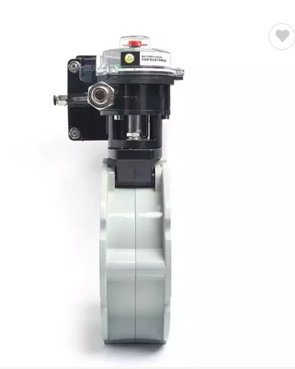 Diaphragm Type Regulating Stainless Steel Flow Control Set Pneumatic Dust Aluminum Butterfly Valve