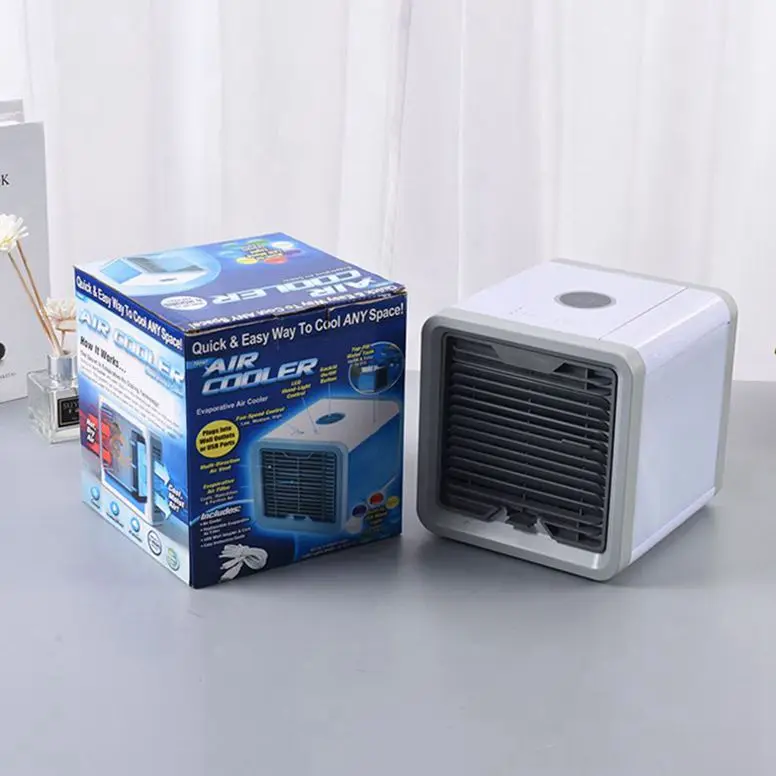 Portable Ac Air Conditioner With 7 Colors LED Lights Mini Air Conditioner Cooling Cooler For Home Use