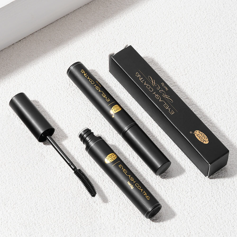 Starscolors Eyelash Extension Protective Black Tube Lash Coating Sealant Sealer with Brushes