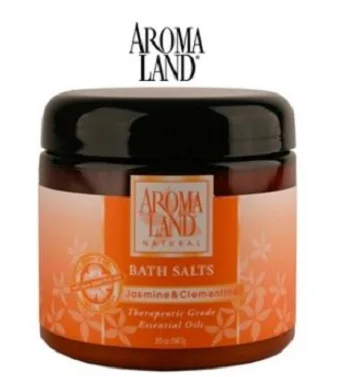 Aromaland Natural Bath Salts - Jasmine &; Clementine 20 Oz. (24 Bulk Pack)