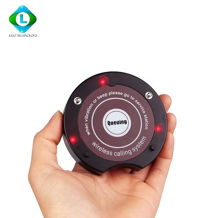 Restaurant Pager Wireless Paging Queuing System 20 Coaster Pagers for fast food shop cafe