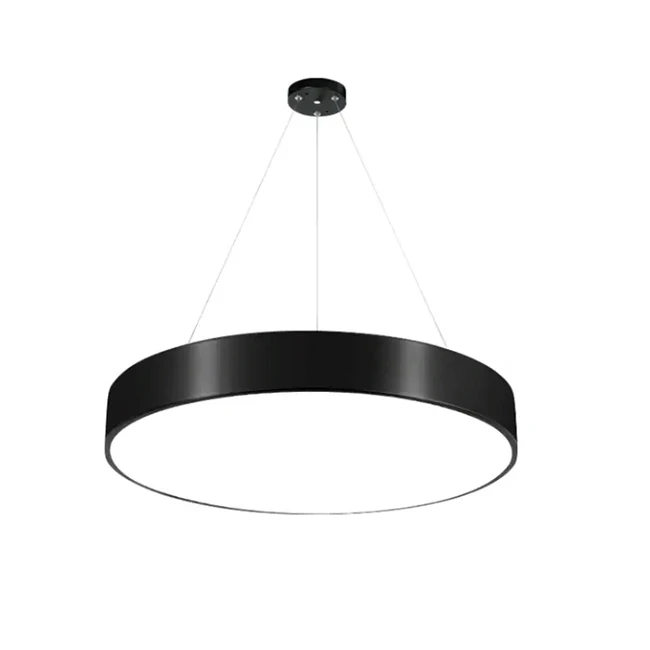 Modern 36W circle pendant light simple hollow ring led ceiling lamp for shopping mall