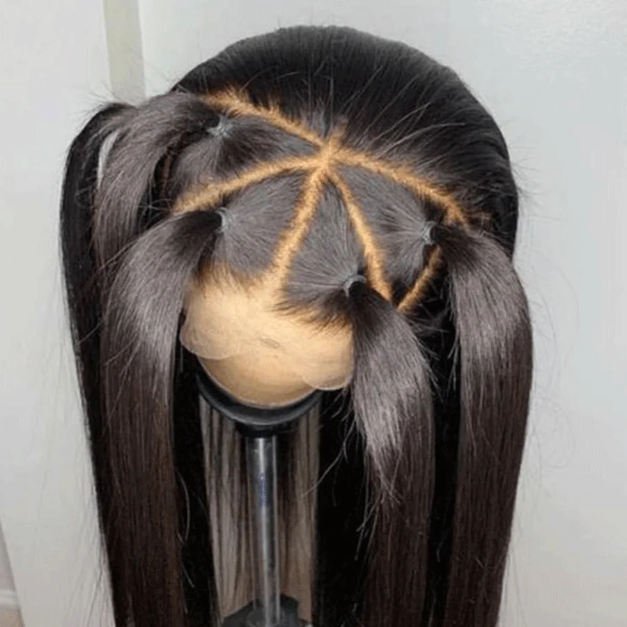 XBL Braiding Human Hair Lace Frontal Wigs Synthes Hd Lace Closure Front Wigs for Black Women Perruque Femme Brazilian Hair Long