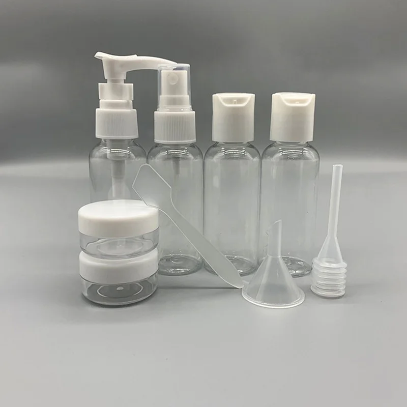 Refillable Travel Bottles Set Package Cosmetics Bottles Plastic Pressing Spray Bottle  Makeup Tools Kit For Travel Easy Carry