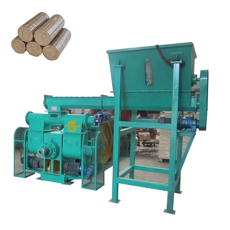 CE 1000Kgh Briquette Making Machine Biomass Briquette Plant Small Biomass Sawdust Piston Briquette Press Extruder Machines Price