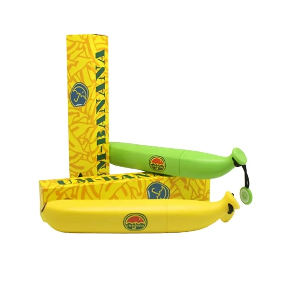 Portable 3 Folding Rain Umbrellas With Case Small Children Sun Block Umbrella Kids Mini Cute Banana Umbrella