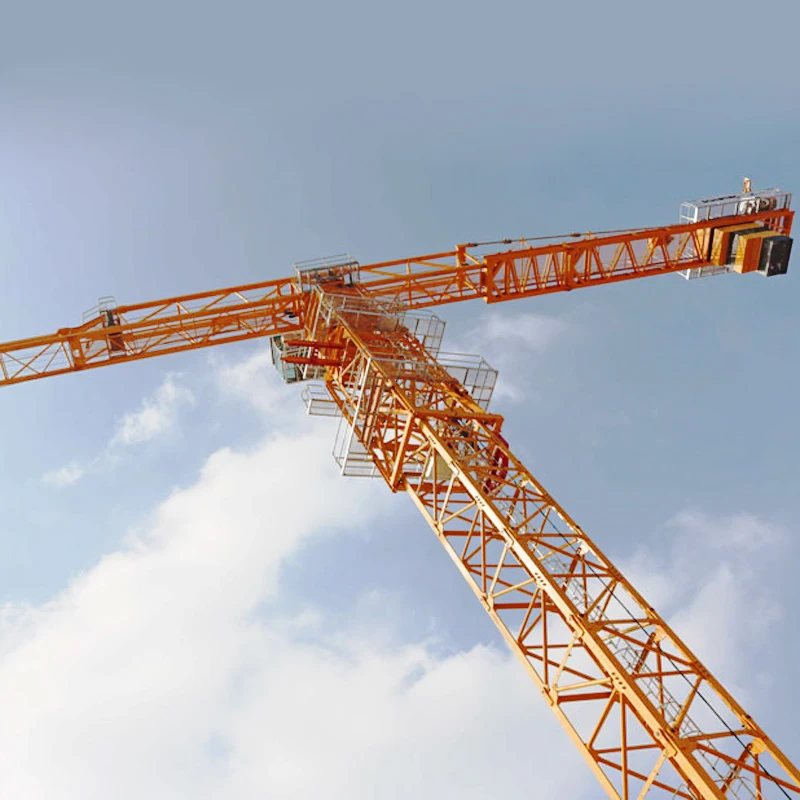 China Brand 80m Jib Length 8ton Self Erecting Topkit Tower Crane QTZ80 in Congo