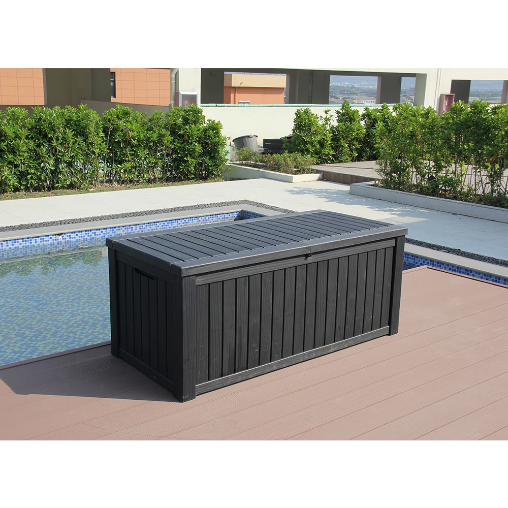 Composite Garden Storage Box Outdoor Waterproof Table Storage Bin