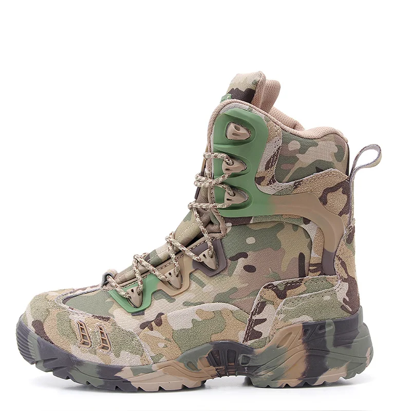 Outdoor Camo tactical assault Military Army High Boots