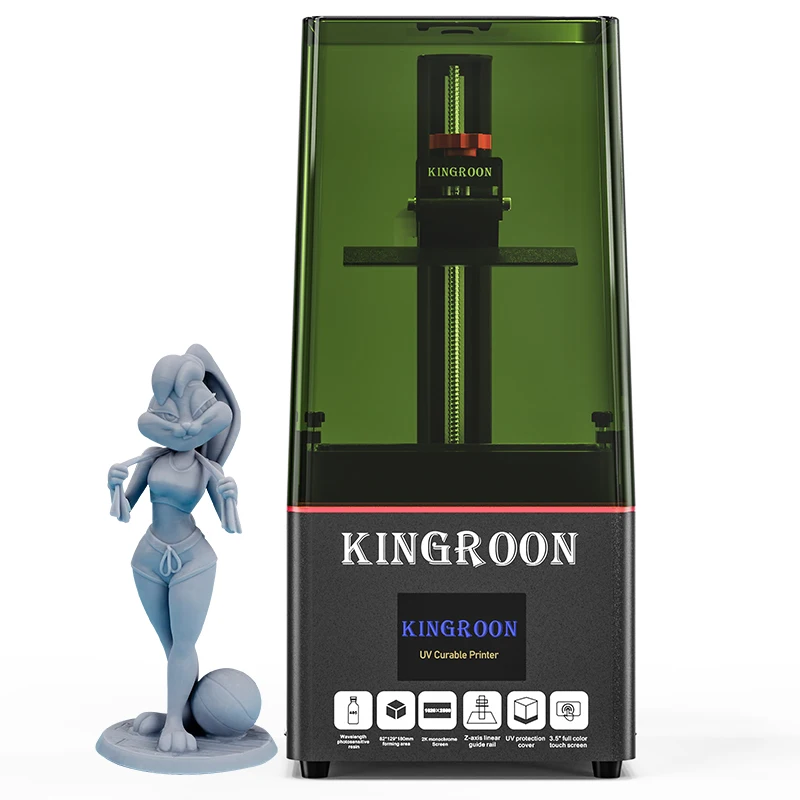 Kingroon KP6 моно плюс мини настольный LCD ювелирный 3D принтер Смола