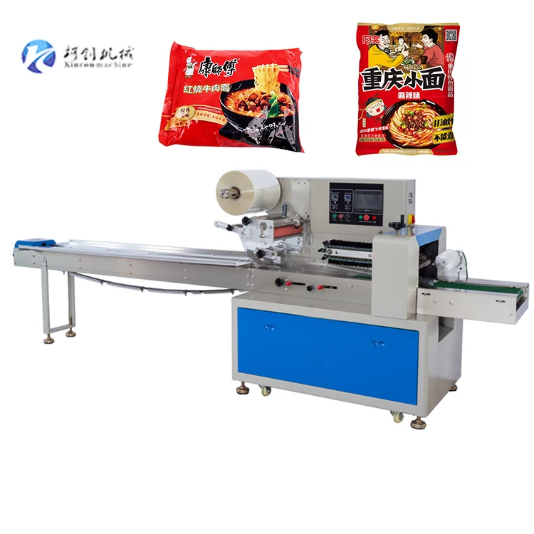 Горизонтальная упаковочная машина для ложек и вилок, маленькая упаковочная машина для сладких конфет и хрустящих лапшек