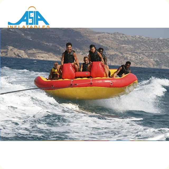 8 Passenger Inflatable Towable Water Ski Tube UFO Water Sofa  Aqua Rocket for Water Sports Games
