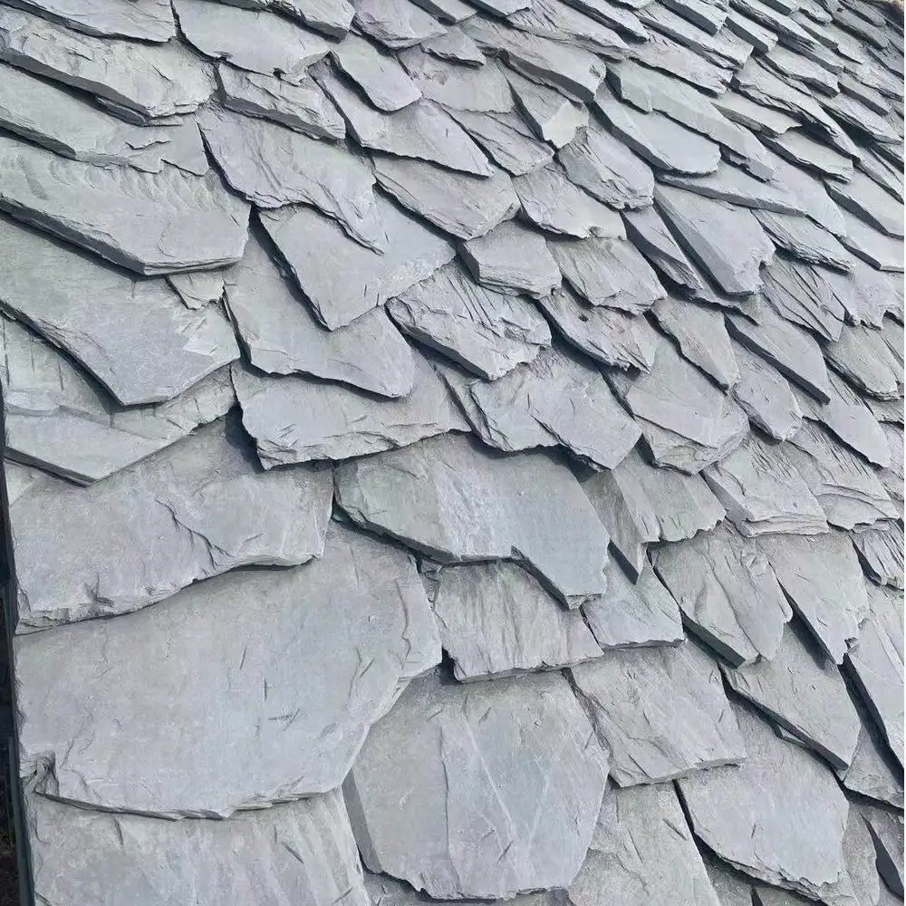 Натуральная крыша неправильной формы, шифер, синий или черный камень, плитка, декоративный настенный камень