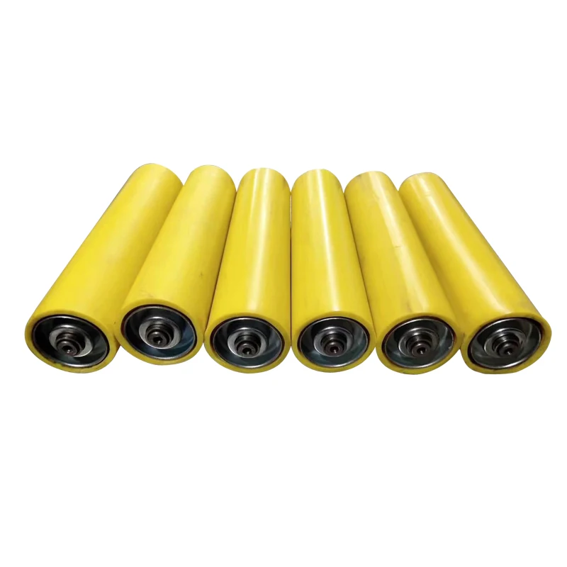 Gravity Roller Pvc Roller Pu Coated Pu Cover Rubber Lagging Roller
