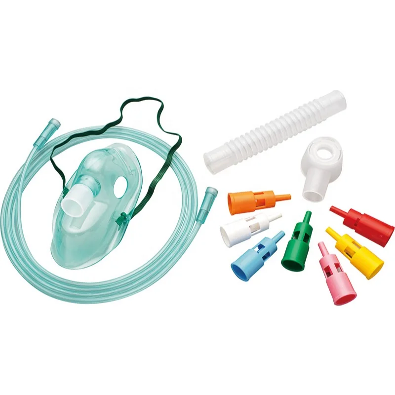 China Hot Sale Different Sizes Oxygen Venturi Mask Kit Breathing Adjustable Venturi Mask
