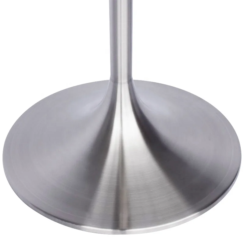 Wholesale trumpet brushed table leg stainless steel base dining table tulip table base