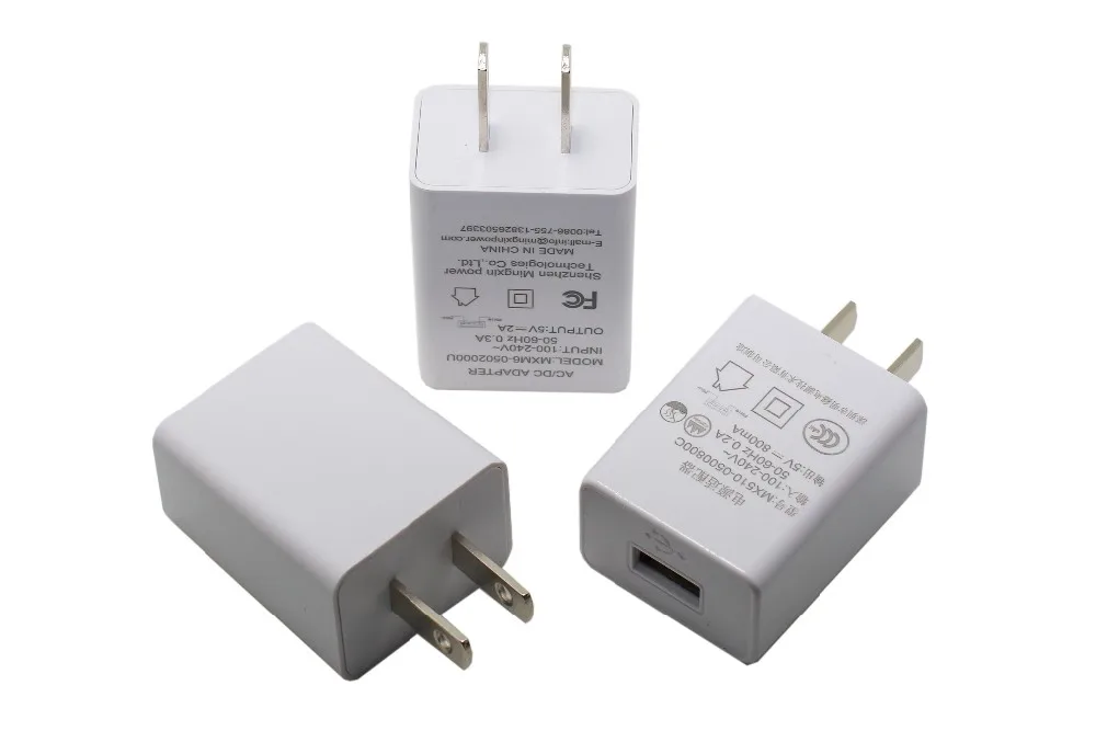 5V2A USB A Phone Adapter Charger Promotion 3C Standard  For Asia Market