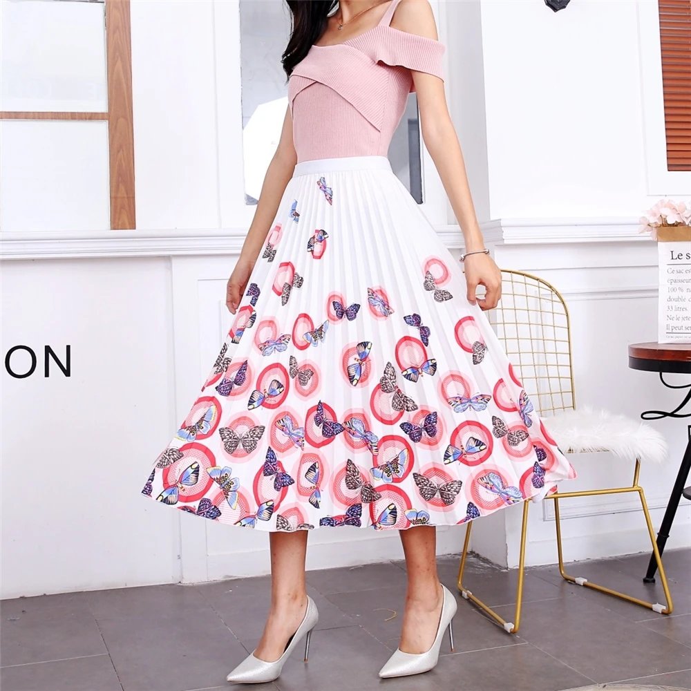 Hot selling summer casual high waist floral print boho maxi skirt pencil skirts bohemian clothing