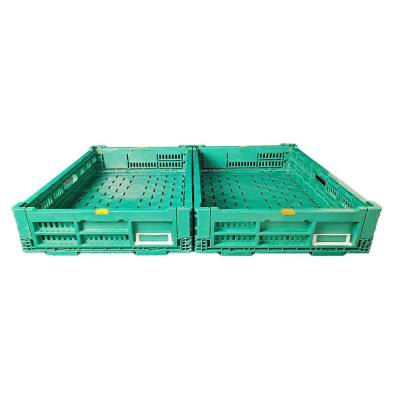 Heavy Duty Mesh Style Agriculture Collapsible Container fruits and Vegetable Harvest Crates PP food grade turnover box