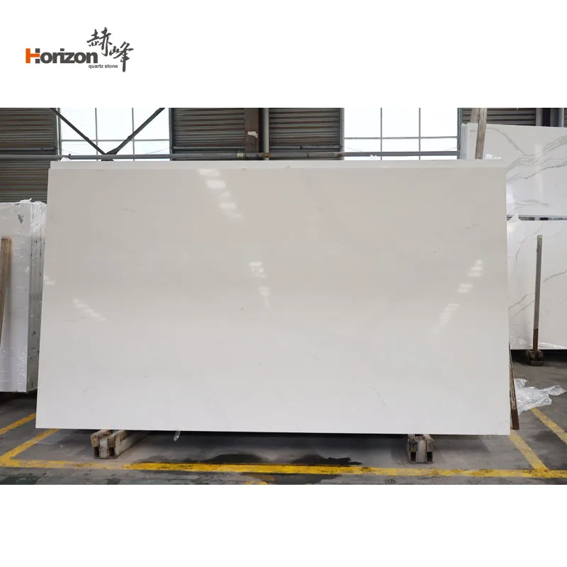 Calacatta White Marble Looks Engineered Stone Artificial Stones Calacatta Quartz Slabs for Kitchen Countertop