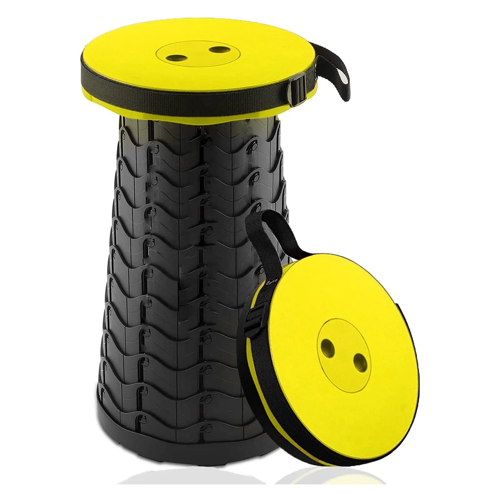 Strong, beautiful, safe and reliable portable folding multi-functional telescopic stool