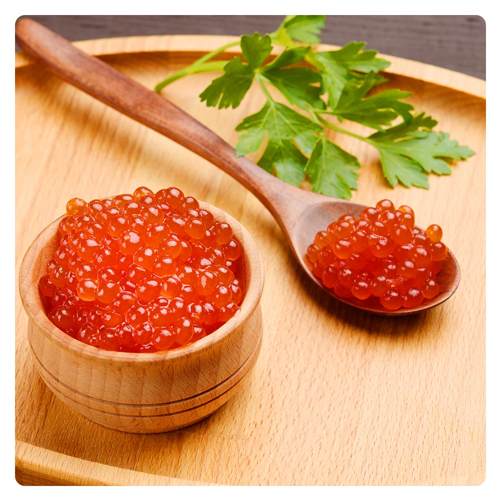 HN Factory seafoods hot sale Frozen Masago and Tobikko for suhsi foods orange green black yellow red color
