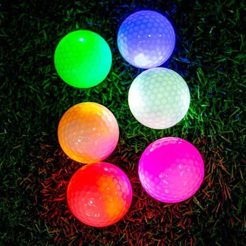 Luminous Glowing Golf Balls perfect for night sports Recharge by UV Flashlight Stay Bright glowing Golf Balls