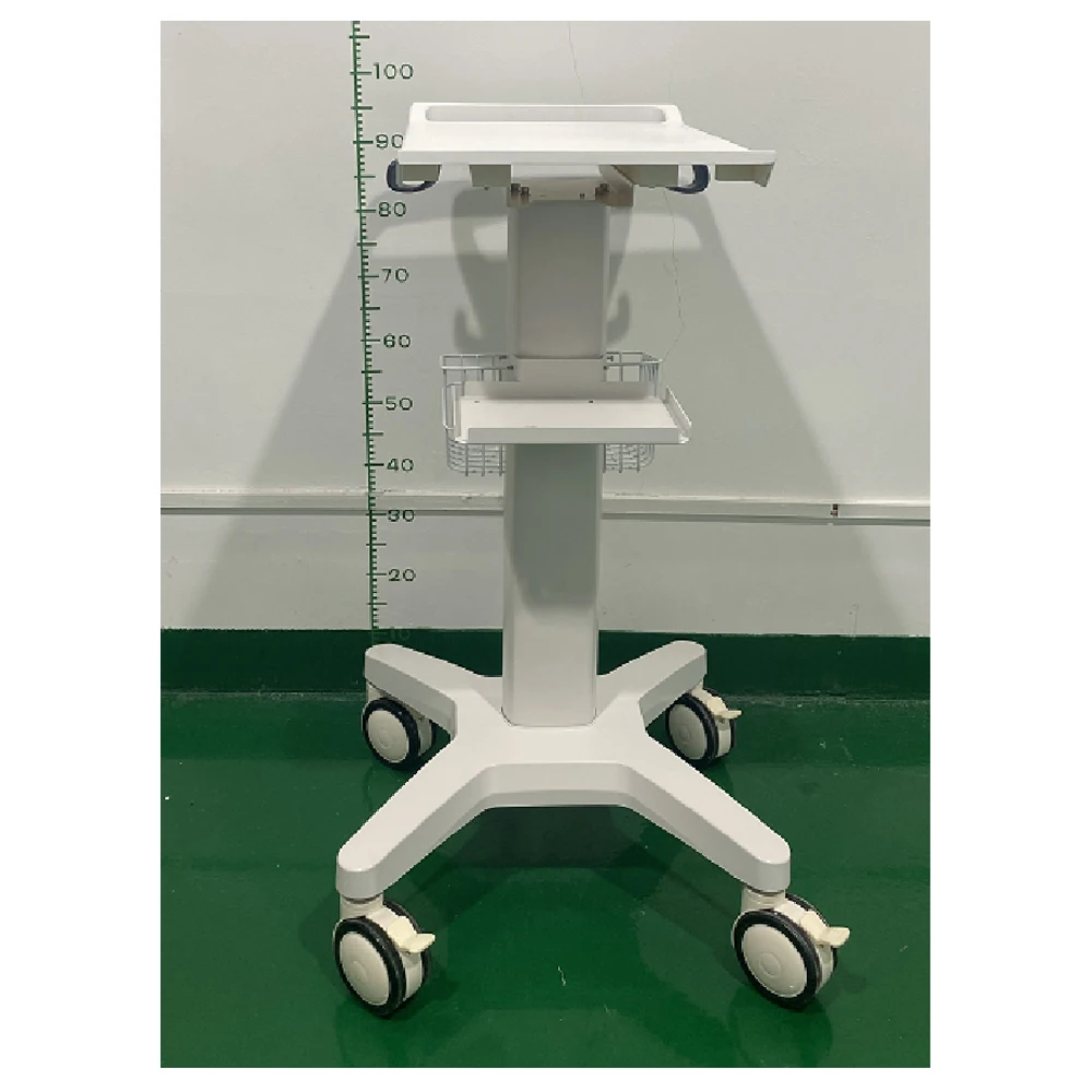 Medical Fixed Height ECG Trolley ECG Cart with Drawer Hospital ECG Laptop Cart